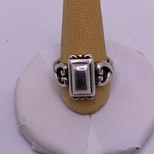 Brighton 925 Sterling Silver Rectangular Dome Ring